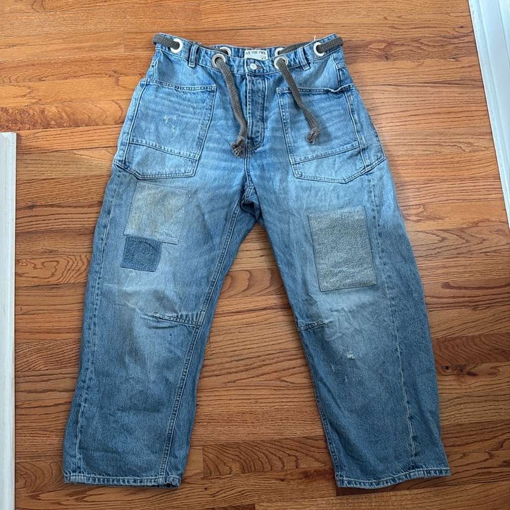Free People Moxie barrel jeans 28